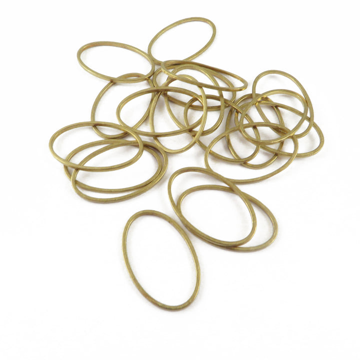 25x Anneau fermé ovale (13mm x 20mm)