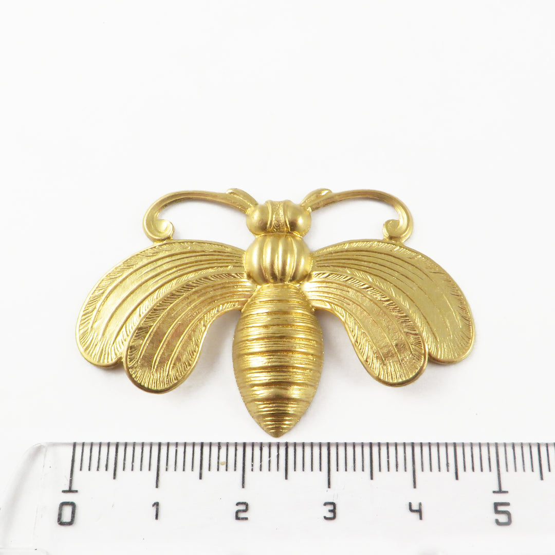 1x Pendentif papillon de nuit (50mm x 33mm) CH-123