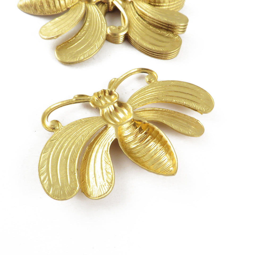 1x Pendentif papillon de nuit (50mm x 33mm) CH-123