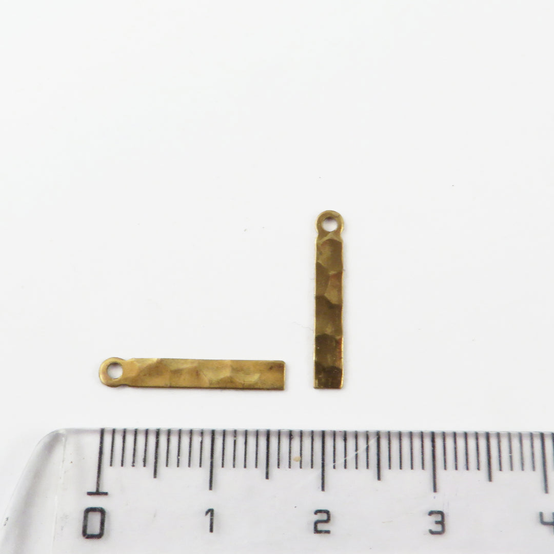 6x Breloque barre (17mmx2,5mm) PP-063-H