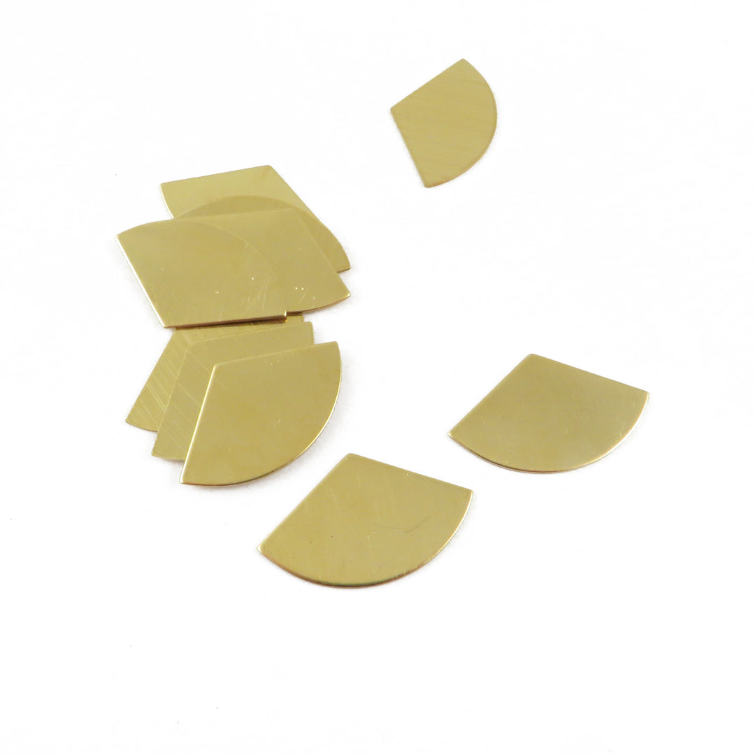 6x Connecteur Breloque éventail triangle (14mm x 23mm) PP-280/PP-281