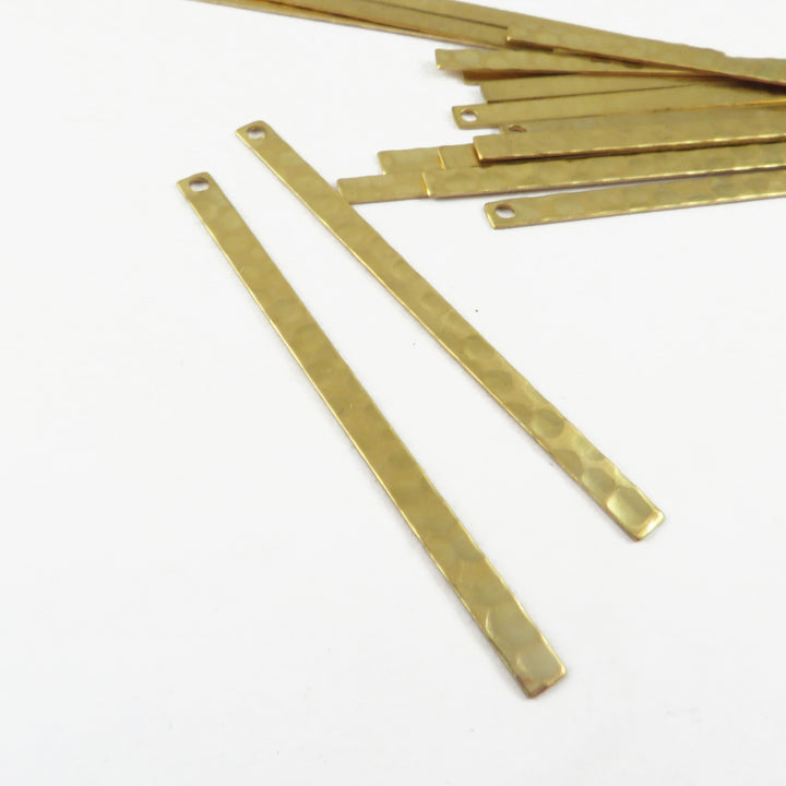 6x Breloque barre martelée (53mm x 3mm) PP-305H