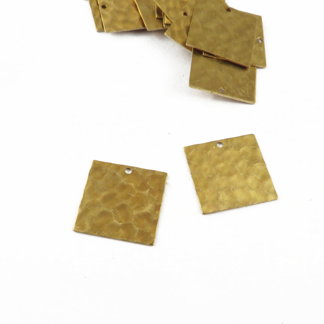 4x Breloque carré (13mm x 13mm) PP-361-H