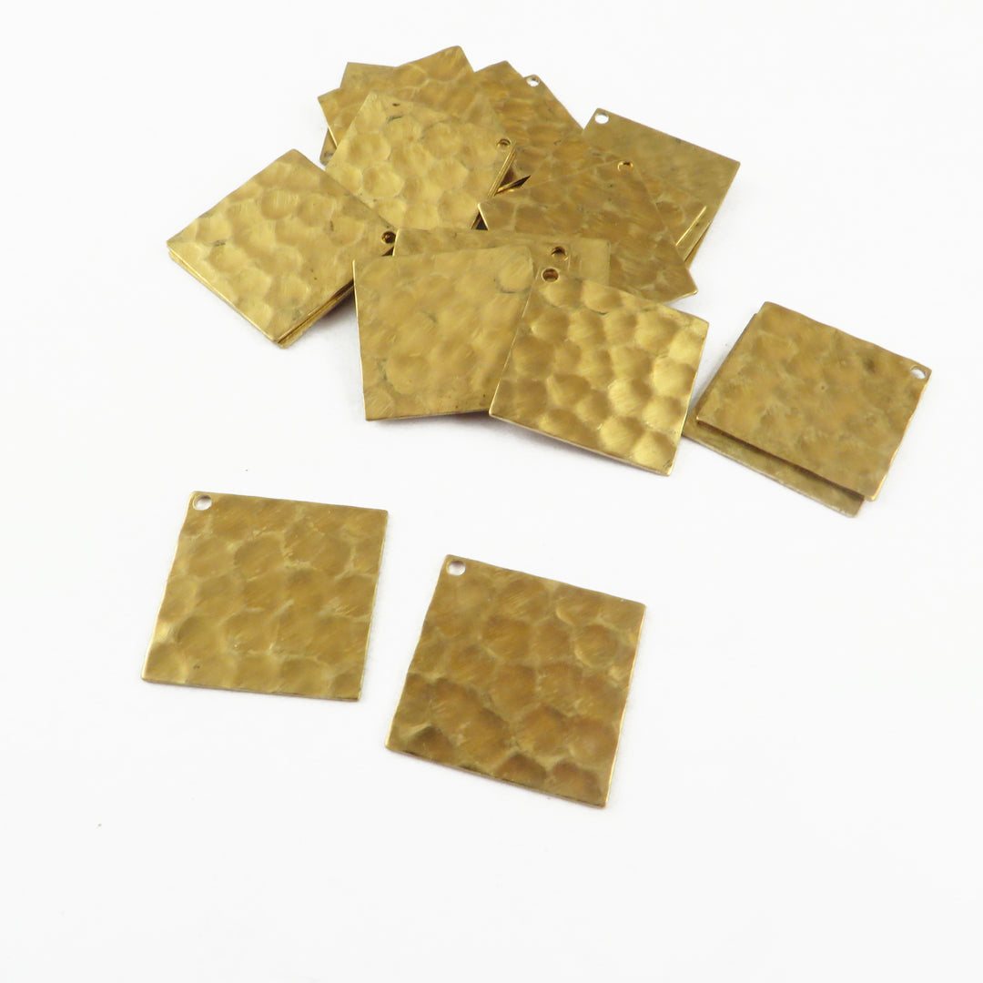 4x Breloque carré (13mm x 13mm) PP-363-H