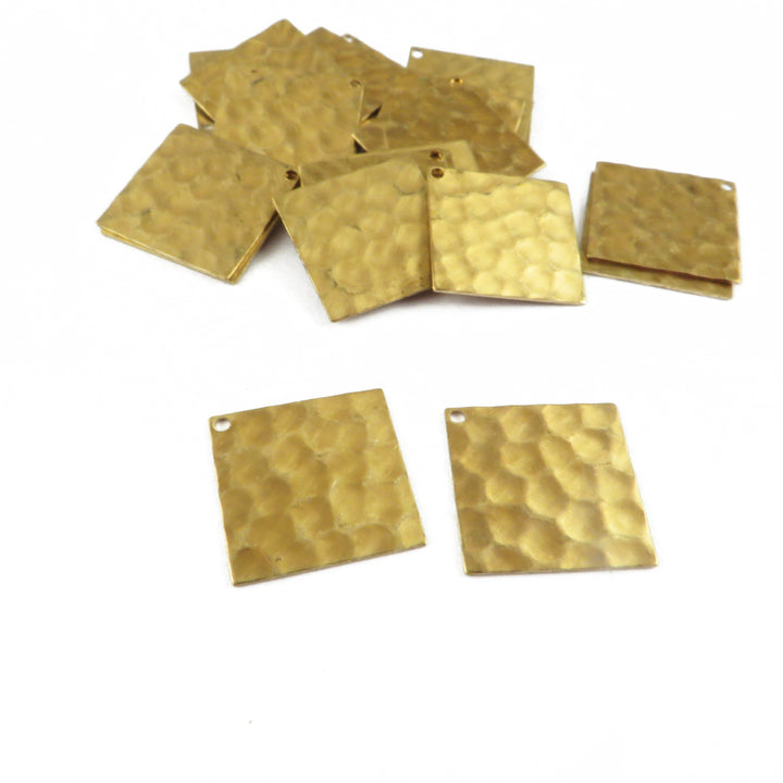 4x Breloque carré (13mm x 13mm) PP-363-H