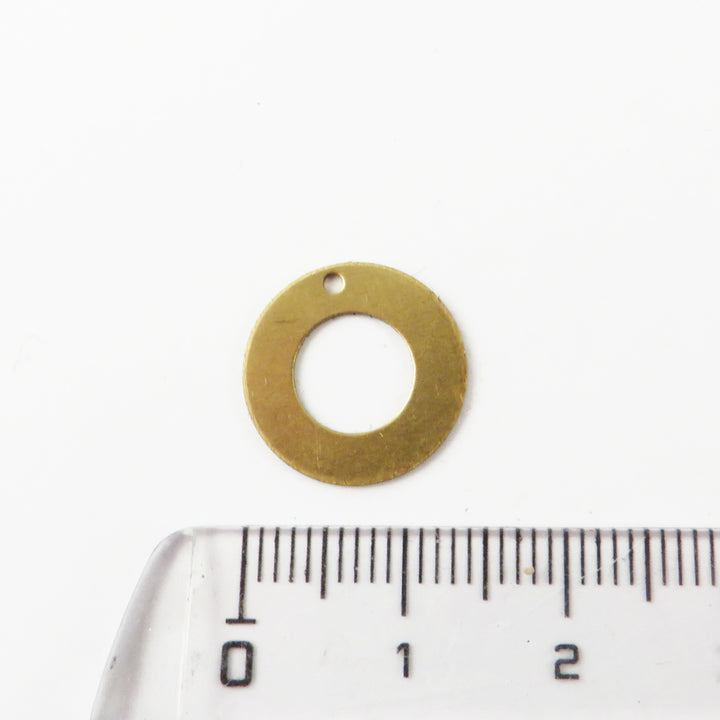 4x Breloque disque rondelle (14mm) PP-365