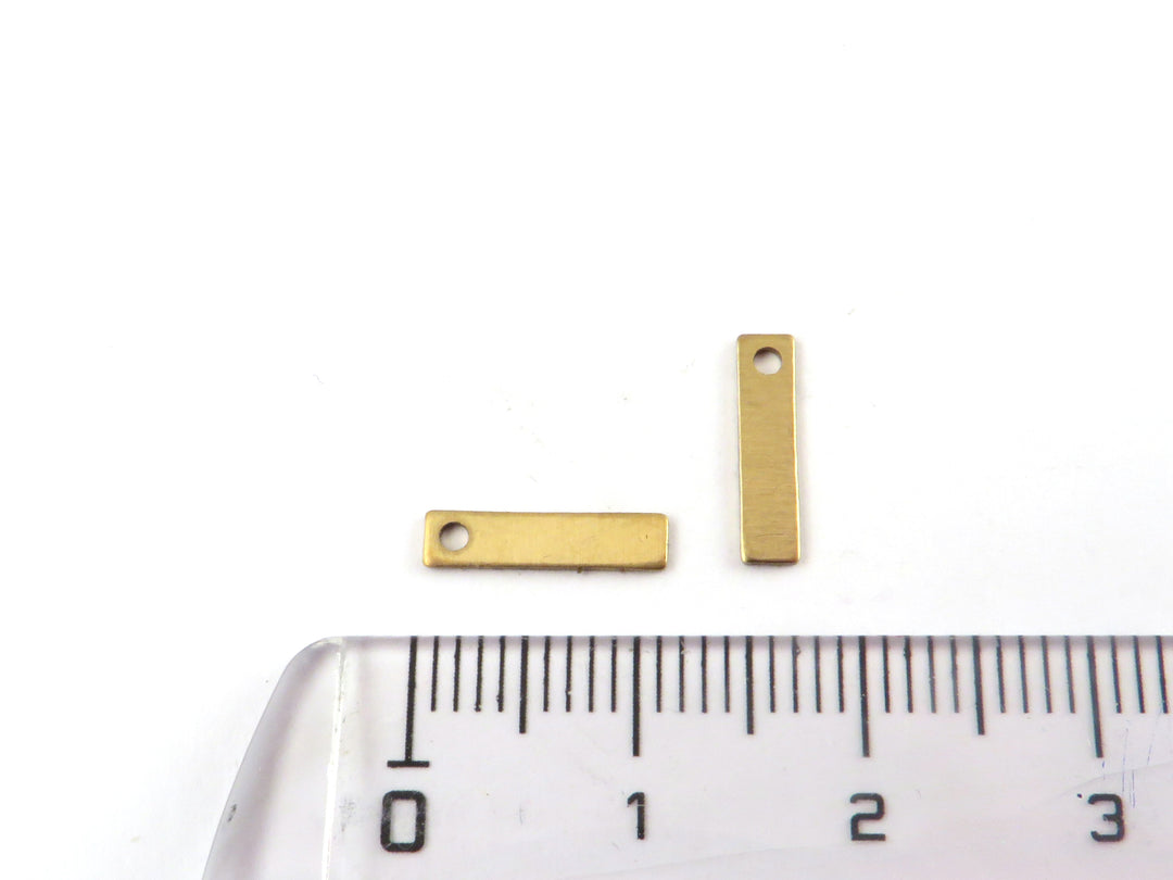 6x Breloque barre rectangle (11mm x 3mm) PP-417