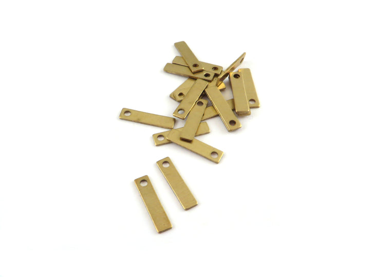 6x Breloque barre rectangle (11mm x 3mm) PP-417