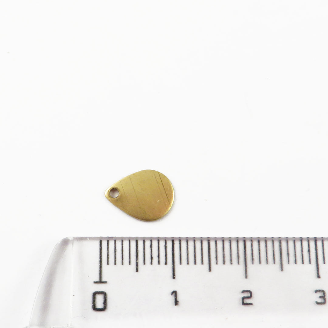 6x Breloque goutte (10mm x 7mm) PP-422