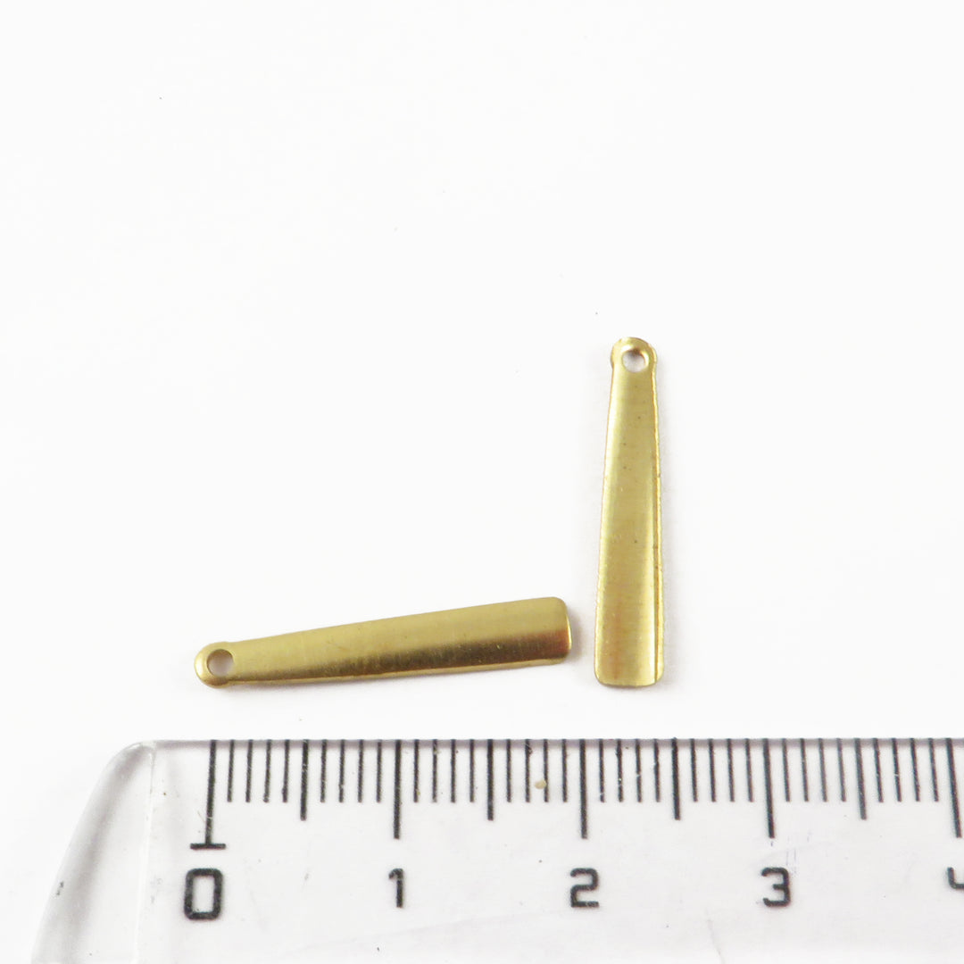 6x Breloque barre trapèze (21mm x 4mm) PP-426