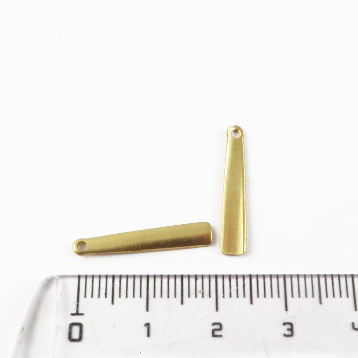 6x Breloque barre trapèze (21mm x 4mm) PP-426