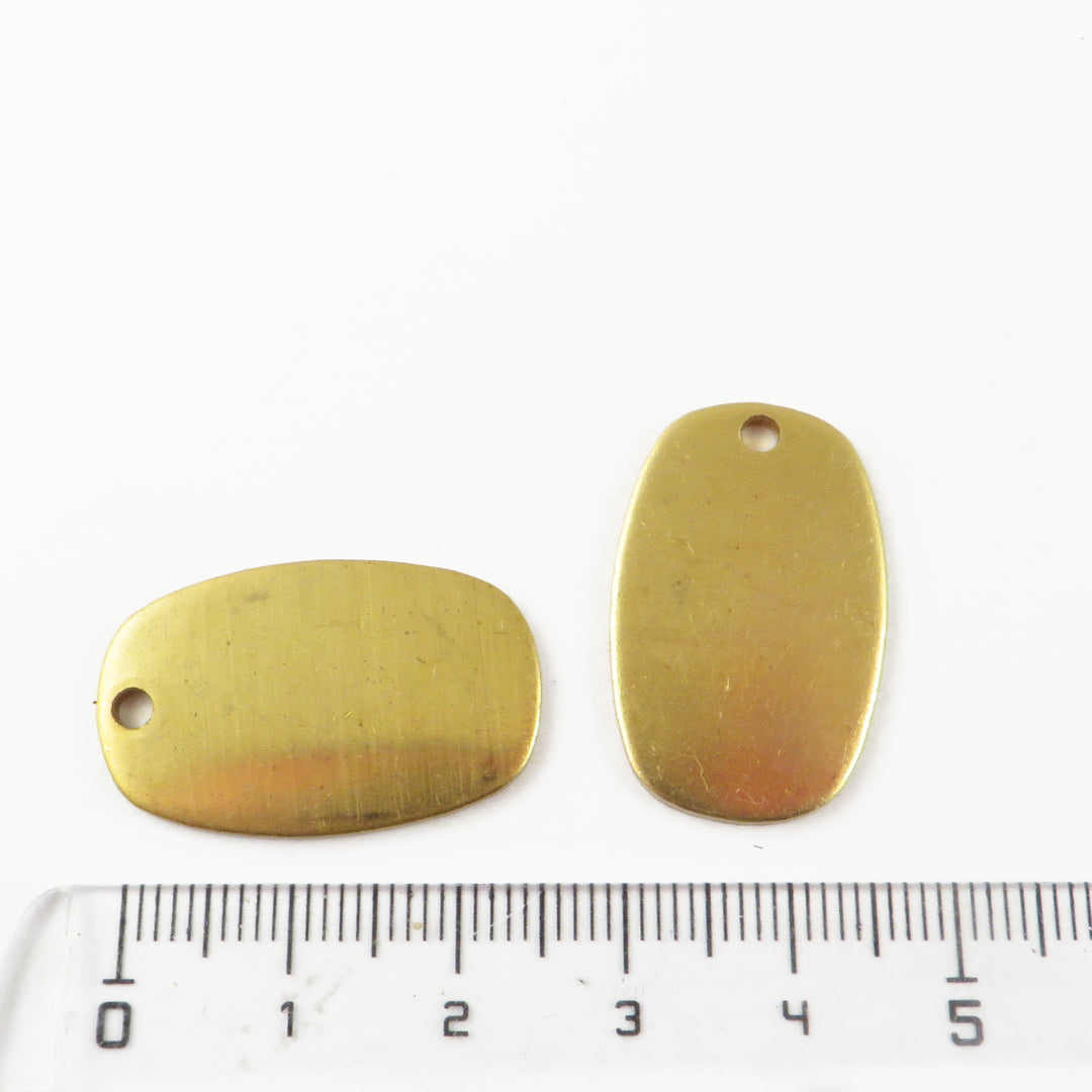 2x Breloque ovale épaisse (17mm x 27mm) PP-434