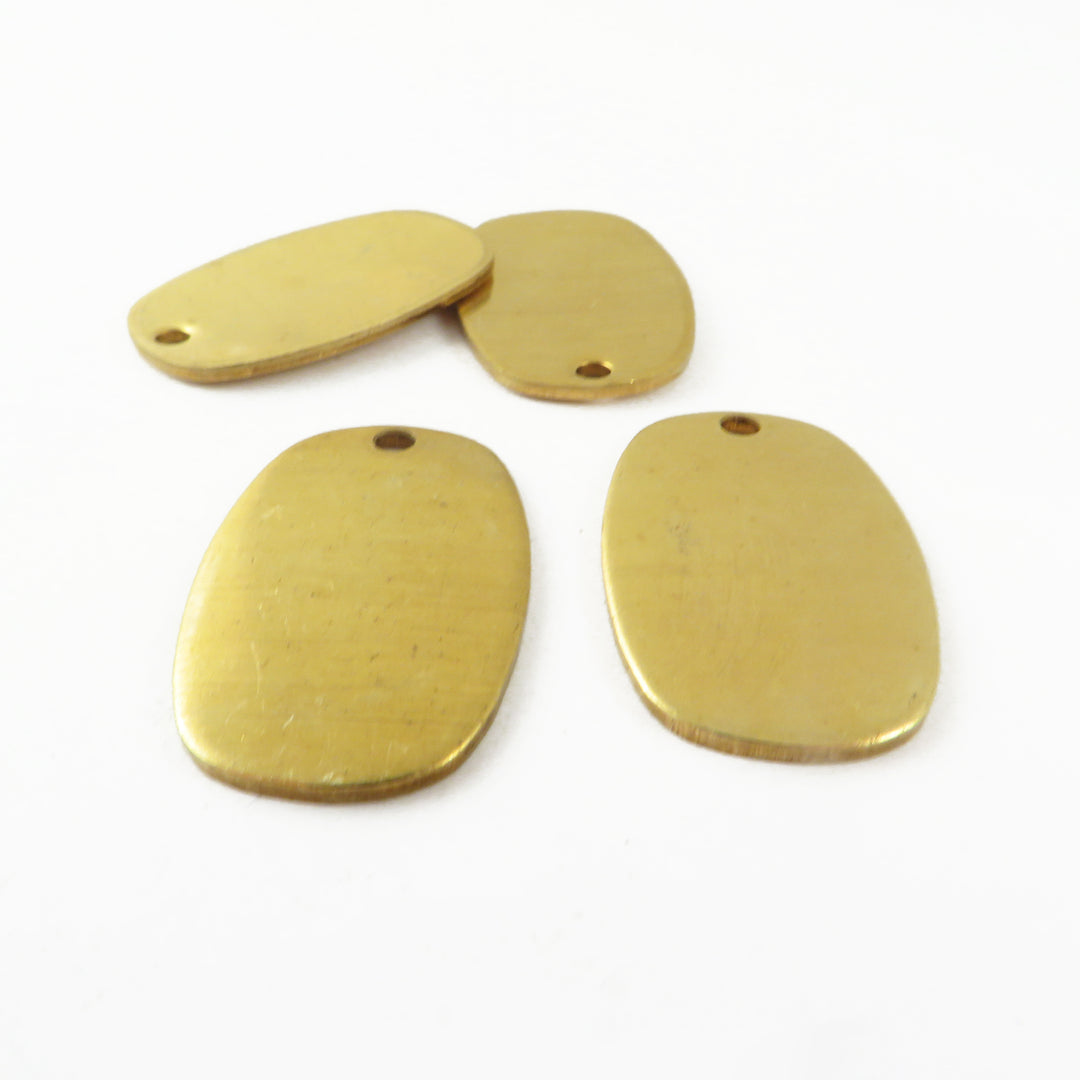 2x Breloque ovale épaisse (17mm x 27mm) PP-434