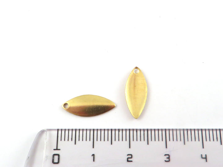 6x Breloque minuscule navette (7mm x 15mm) PV-323