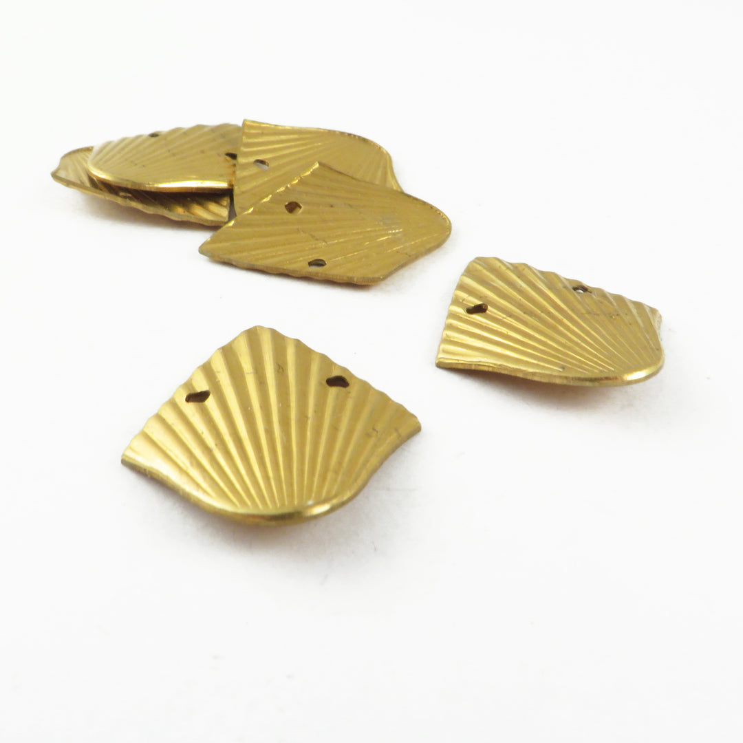 4x Connecteur goutte losange plissée (23mm x 19mm) PV-339