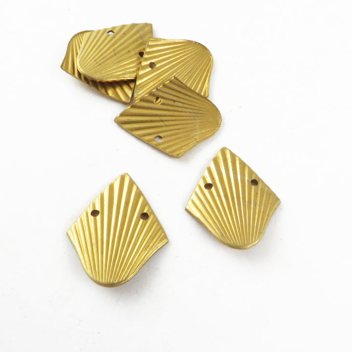 4x Connecteur goutte losange plissée (23mm x 19mm) PV-339