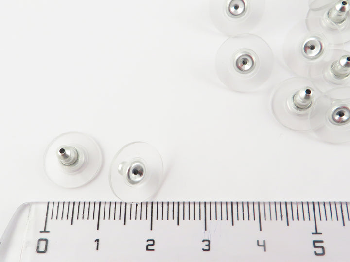 50x Fermoir poussoir de puce d'oreilles