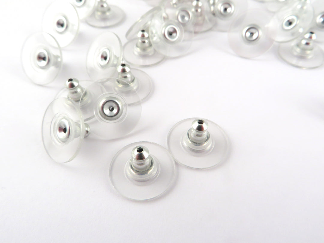 50x Fermoir poussoir de puce d'oreilles