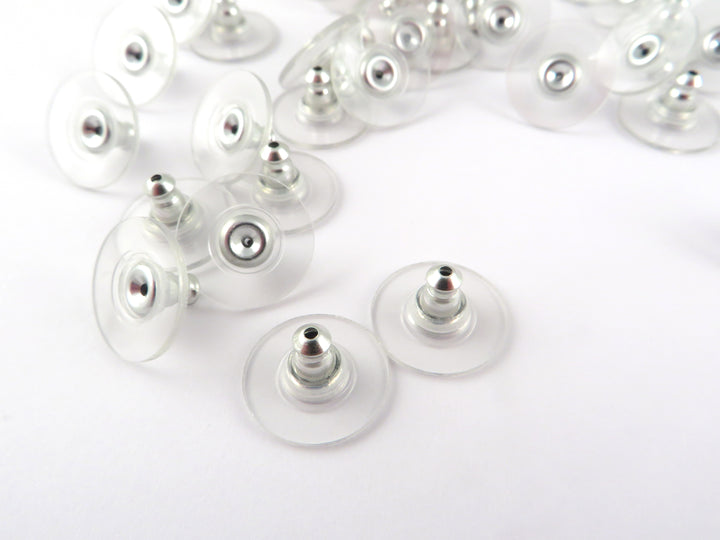 50x Fermoir poussoir de puce d'oreilles