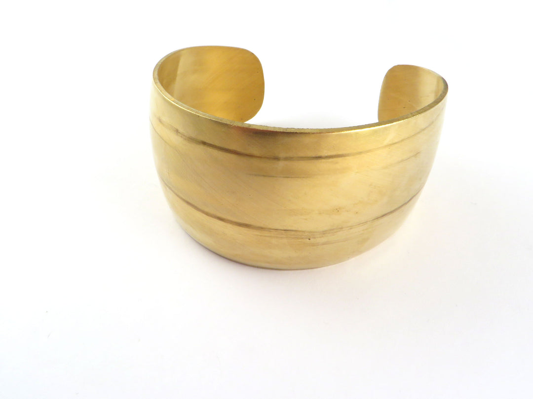 1x Bracelet manchette bombé réglable (36mm x 163mm) BM-010