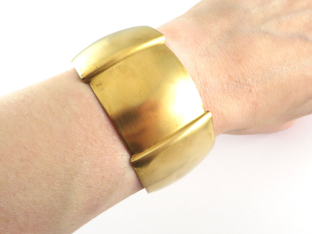 1x Bracelet jonc bombé réglable (33mm x 158mm) BM-011