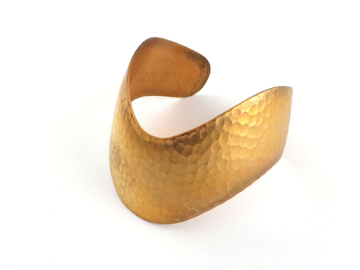 1x Bracelet manchette chevron réglable martelé BM-014