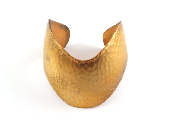 1x Bracelet manchette chevron réglable martelé BM-014