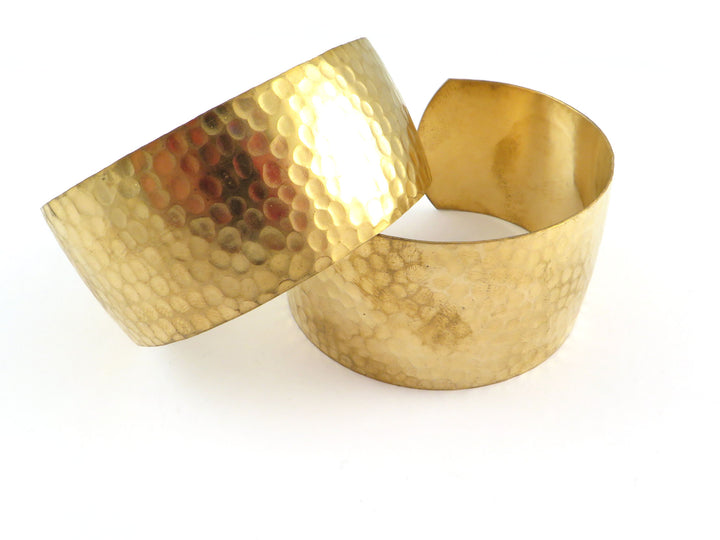 1x Bracelet jonc plat martelé réglable (25 ou 32mm x 168mm) BM-016/BM-021