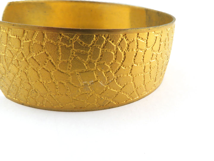 1x Bracelet jonc plat texture craquelé réglable (20mm x 164mm) BM-020