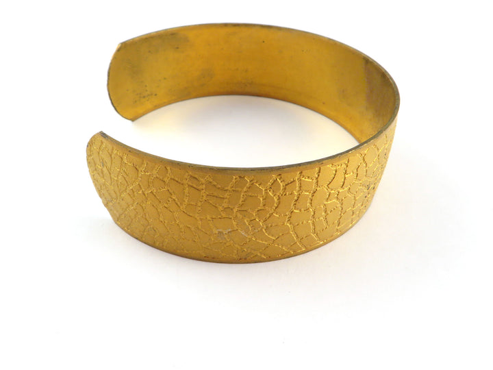 1x Bracelet jonc plat texture craquelé réglable (20mm x 164mm) BM-020