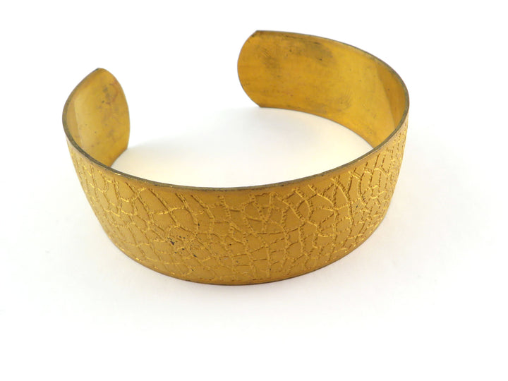 1x Bracelet jonc plat texture craquelé réglable (20mm x 164mm) BM-020
