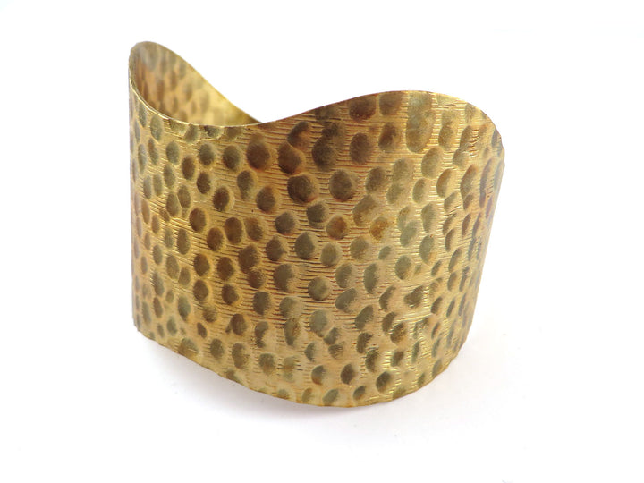 1x Bracelet manchette réglable martelé BM-018