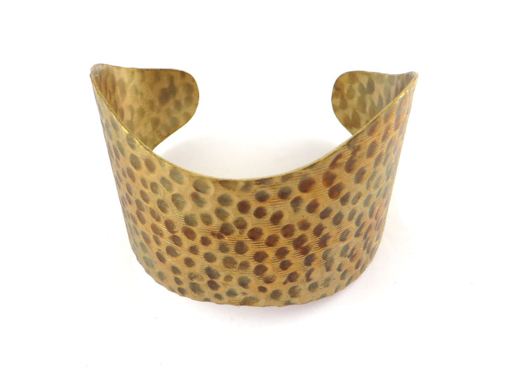 1x Bracelet manchette réglable martelé BM-018