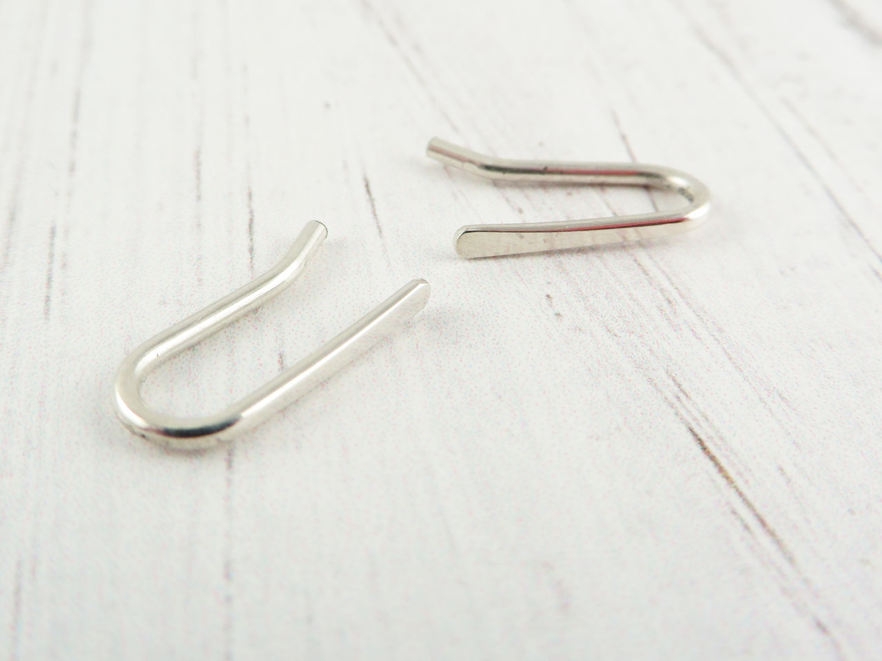 Boucles D'oreilles Grimpantes Argent 925 – Grenat Et Topaze Blanche – Silverspeck