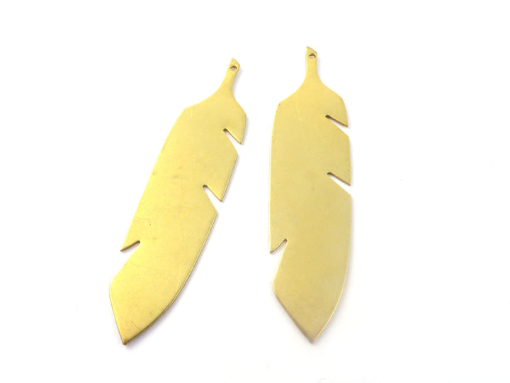 1x Breloque plume (14mm x 59mm) CH-105
