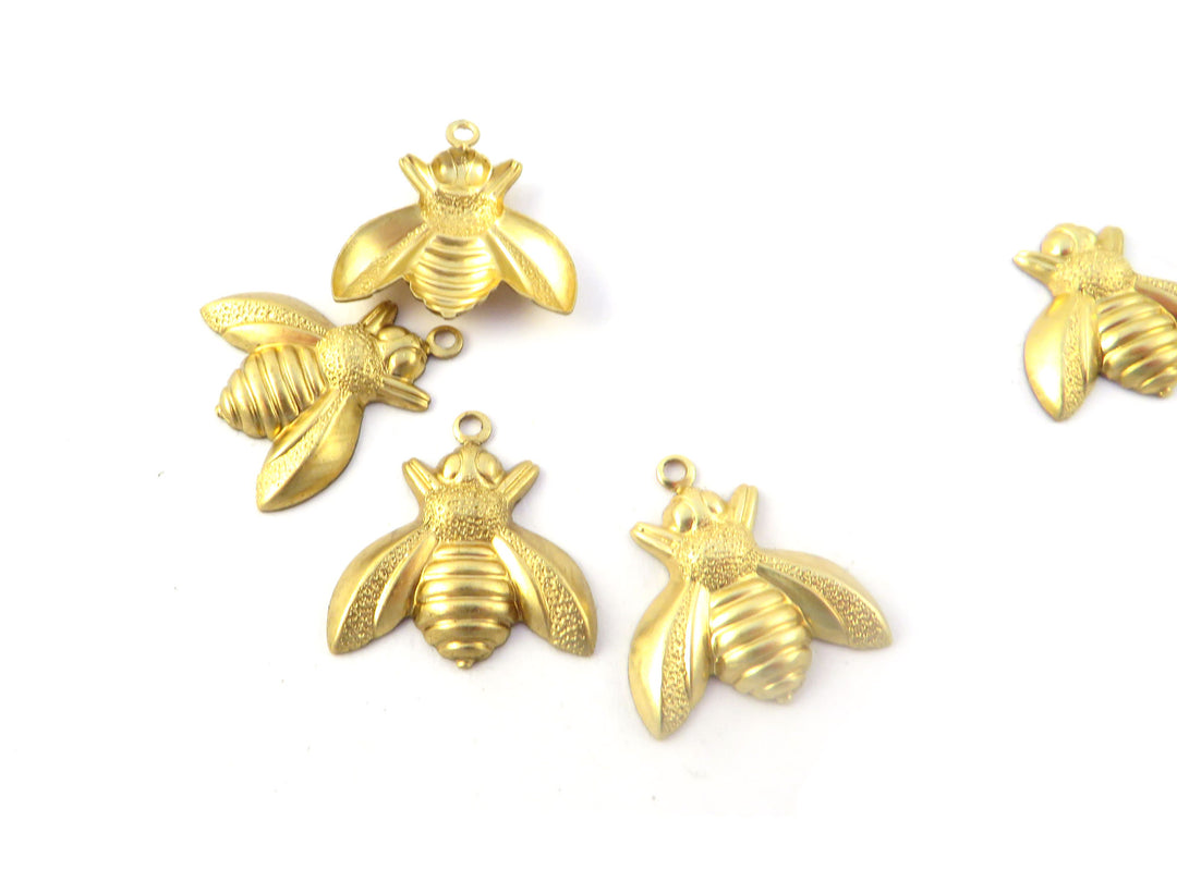 2x Breloque abeille (15mm x 17mm) CH-112