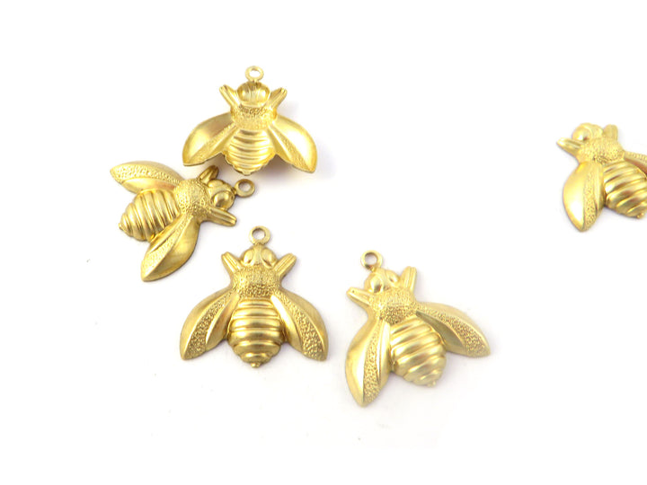 2x Breloque abeille (15mm x 17mm) CH-112