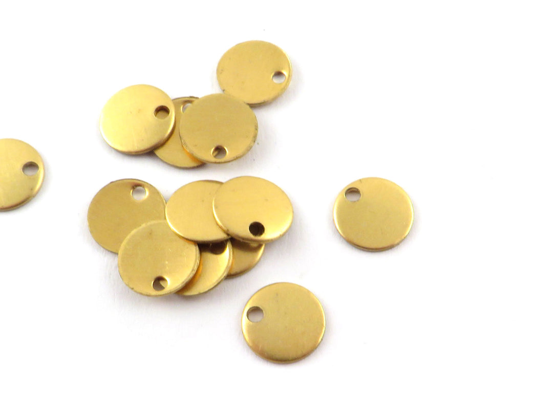 12x Breloque disque (8mm) D-08/1H