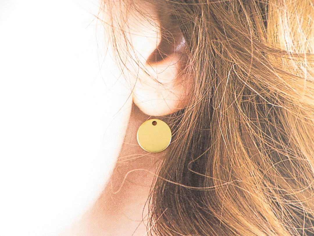 12x Breloque disque (11mm) D-11/1H