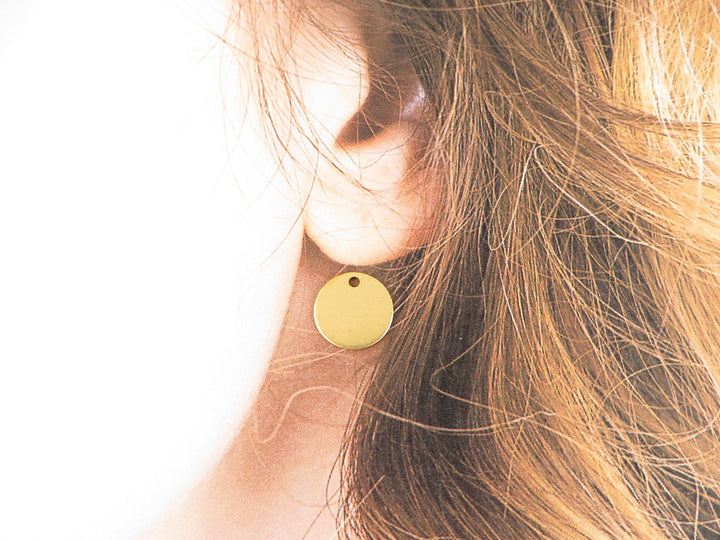 12x Breloque disque (11mm) D-11/1H