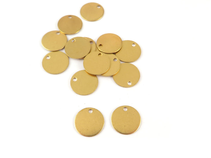 12x Breloque disque (11mm) D-11/1H