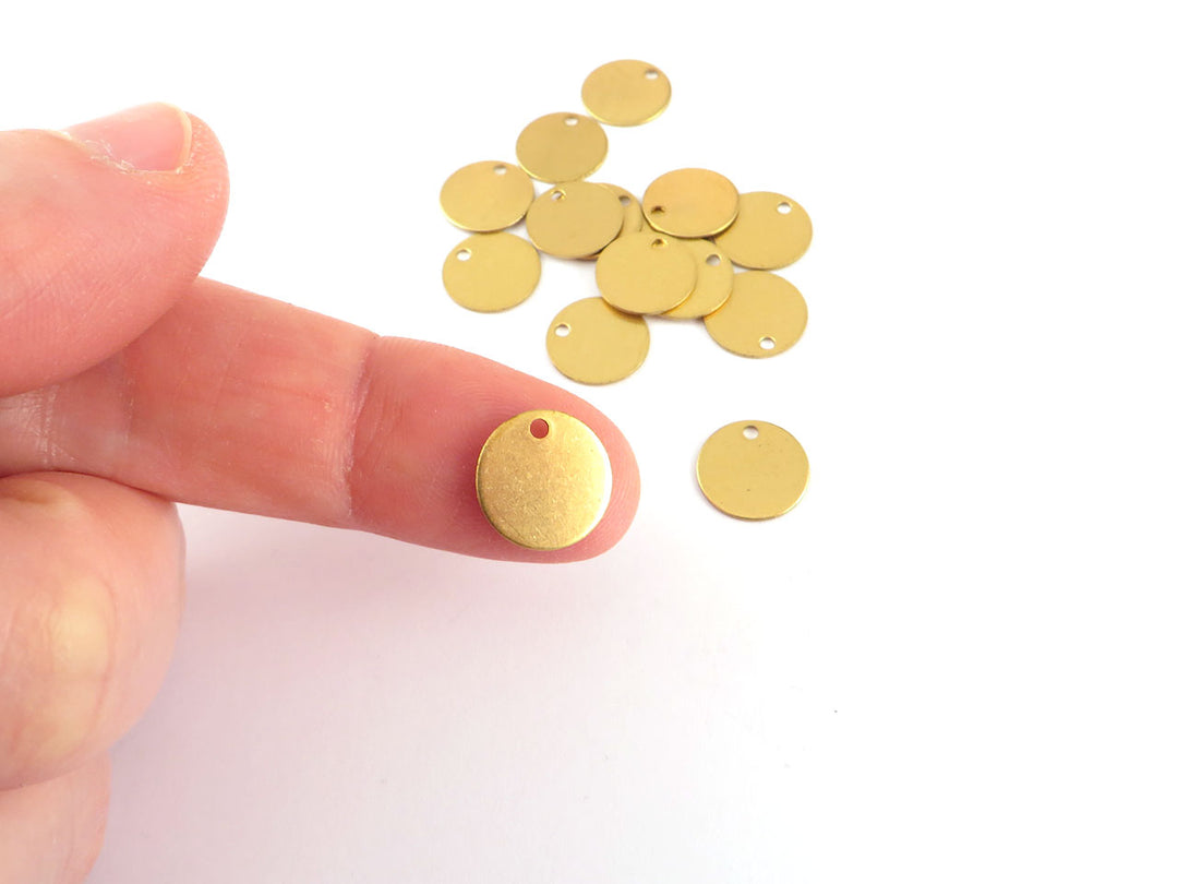 12x Breloque disque (11mm) D-11/1H