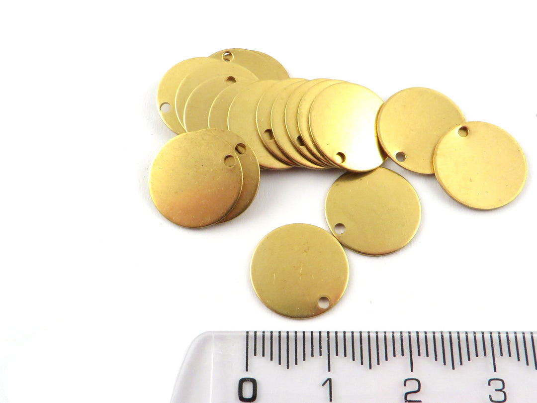 12x Breloque disque (13mm) D-13/1H