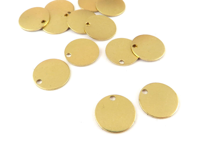 12x Breloque disque (10mm) D-10/1H