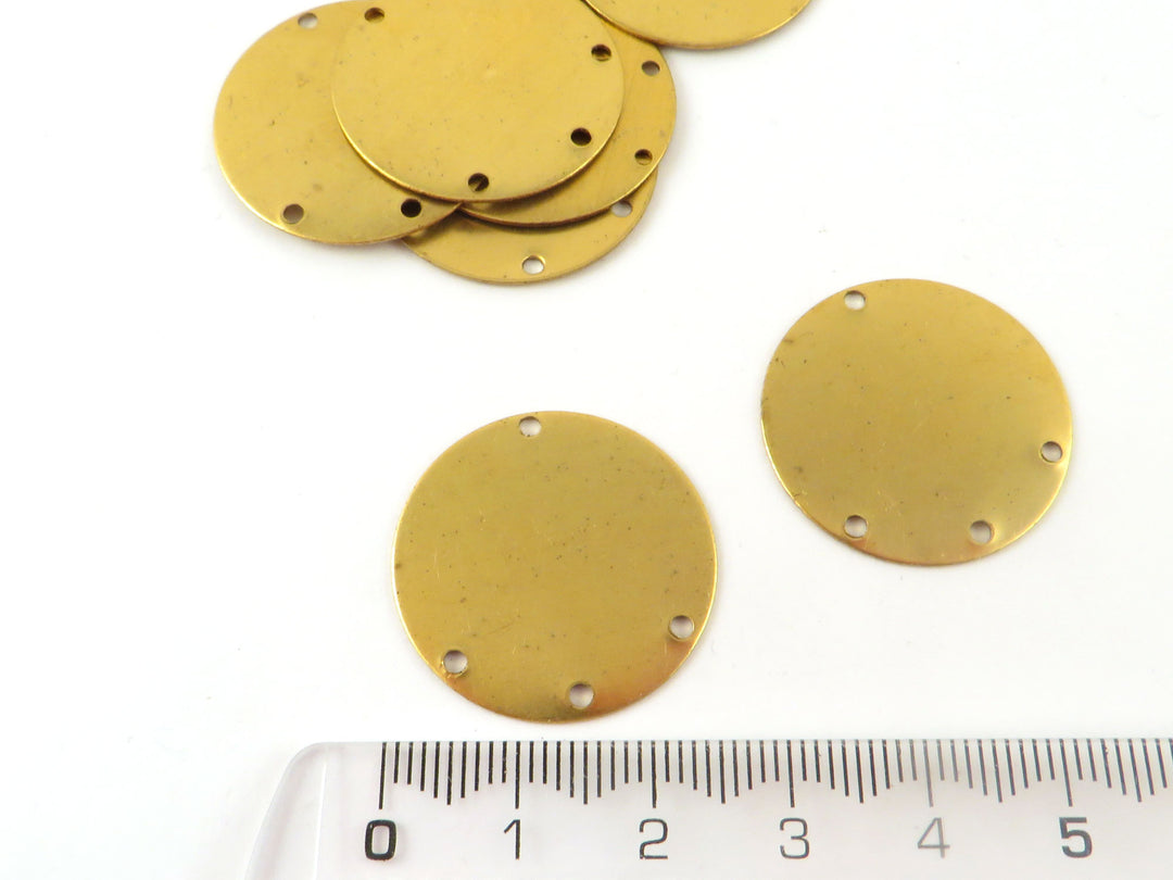 4x Connecteur chandelier disque 4 trous (25mm) D-25/4H