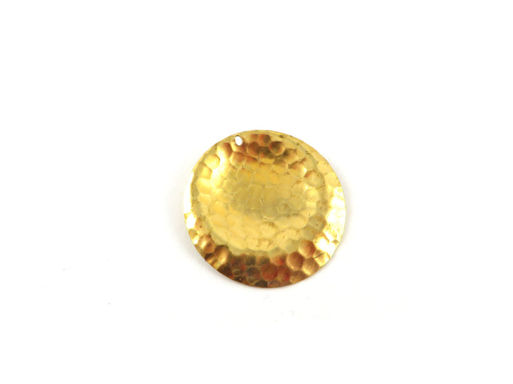 2x Breloque disque martelé + embossé (19, 25 ou 32mm) DM-19/S-1H