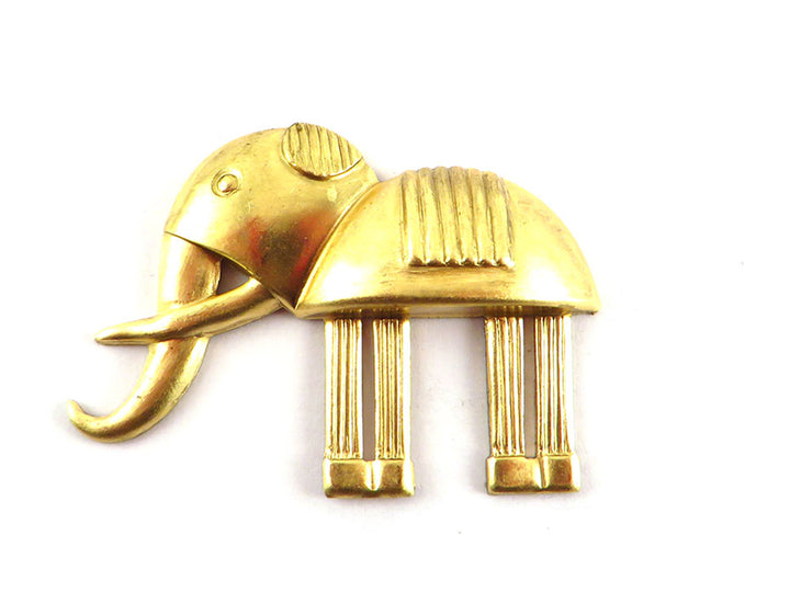 1x Pendentif éléphant Art Déco (48mm x 33mm) CH-028