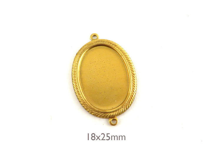 1x Connecteur support cabochon 18 x 25 mm (36mm x 24mm) M-022