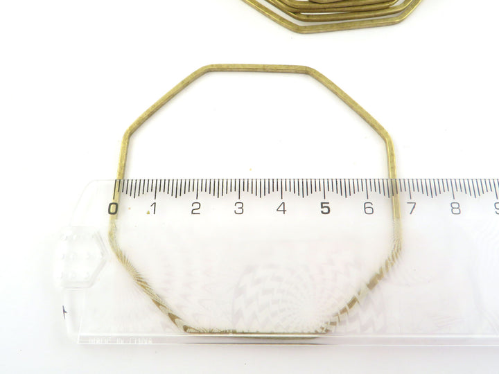 1 Bracelet jonc hexagonal fermé 67mm x 1.6mm BC-007