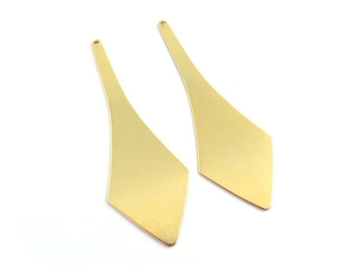2x Breloque goutte losange pagaie (20mm x 57mm) PP-308